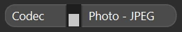 The Codec condition switched off (white switch)