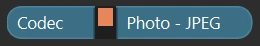 The Codec condition switched on (orange switch)